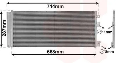 Produktbild von VAN WEZEL 37015701 Kondensator Klimaanlage Klimakondensator für OPEL Corsa E Schrägheck (X15) +Trockner