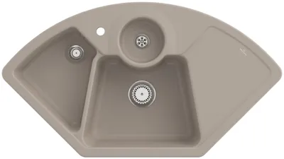 Produktbild von Villeroy & Boch Keramikspüle 670801AM, Solo Eck Eckspüle - inkl.