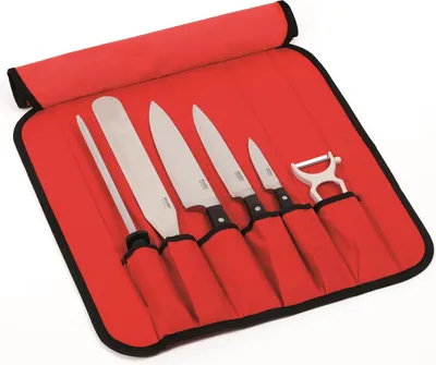 Produktbild von Kelomat Messertasche 6-teilig bestückt rot