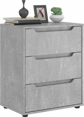 Produktbild von Möbel Sideboard VISNES Betongrau 60x40x73 cm Holzwerkstoff - Kommoden &56471