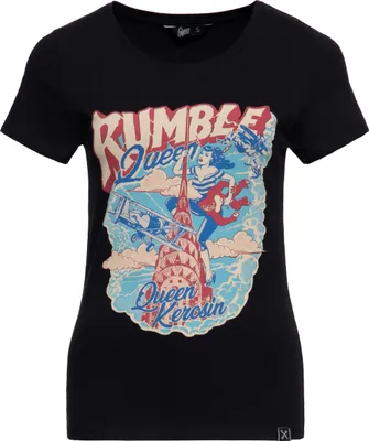 Produktbild von Queen Kerosin T-Shirt - Rumble Queen Schwarz 3XL