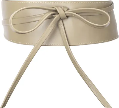 Produktbild von irisaa Leder Taillengürtel Damen, Breiter Obi Gürtel zum Schnüren Hüftgürtel Echtleder Bindegürtel Party Gürtel Taille Band aus Italien
