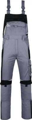 Produktbild von BESTWORK Latzhose grau/schwarz, Gr. 094 - PKA Klöcker