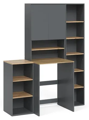 Image de Meubles bain Vicco Viktor Anthracite/Chêne doré 4 pièces, Model 59172