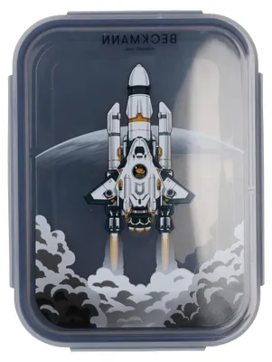 Produktbild von Vesperdose Raumfahrtmission 18x14x7 cm, herausnehmbare Trennwand, mikrowellen- & spülmaschinenfest, für Schule