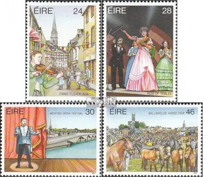 Produktbild von Briefmarken Irland 1987 Mi 629-632 (kompl.Ausg.) postfrisch Festivals