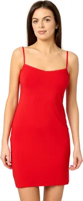 Produktbild von Merry Style Damen Unterkleid Unterrock verstellbare Träger MS10-203 (Rot, L)
