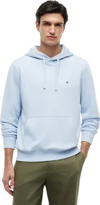 Produktbild von Tommy Hilfiger Herren Hoodie Essential Terry mit Bauchtasche, Blau (Breezy Blue)