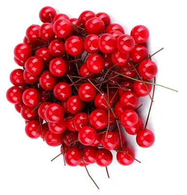 Produktbild von Künstliche Stechpalmenbeeren - 100 Stück aus Schaumstoff - Dekoration - Rot