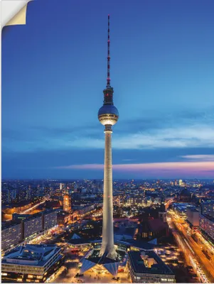 Produktbild von ARTland Wandbild, selbstklebend Berlin Fernsehturm Größe: 90x120 cm