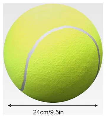 Produktbild von Großer Tennisball – 24,1 cm aufblasbarer Gummi-Tennisball für Hunde