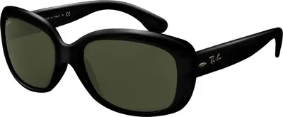 Produktbild von Ray-Ban JACKIE OHH, Erwachsener, Uni, Rechteckig, Schwarz, Nicht-polarisierte Linse, Nylon