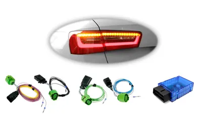 Obrázek produktu pro Originální adaptér Kufatec + klíč pro zadní LED světla pro Audi A6 4G C7 Avant