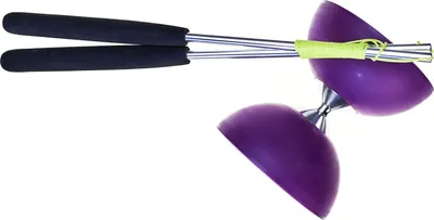 Image de diabolo 105 caoutchouc aluminium 12 x 10,5 cm violet