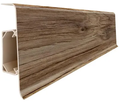 Produktbild von VILO ESQUERO 621 Sockelleiste 62mm - 2,5m Länge - Kabelkanal - Eiche Natur