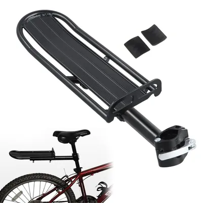 Produktbild von Gepäckträger für Mountainbikes, Fahrradtasche, schwarz, Aluminium, Sattelstützenmontage, Tragkraft 10 kg