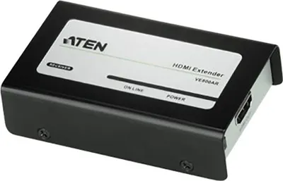 Produktbild von ATEN HDMI-Cat-5-Empfänger (1080p bei 40 m), 1920 x 1200 Pixel, AV-Receiver, 60 m, Kabelgebunden, Schwarz, HDCP