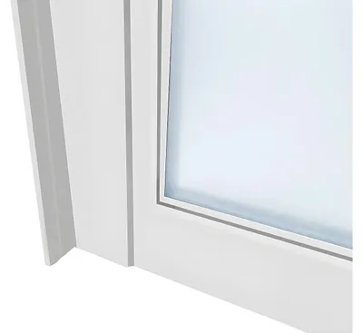 Produktbild von BAYVIEW verglaste Wand aus thermisch lackiertem Aluminium in Weiß - 60 × 105 cm