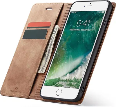 Immagine prodotto di Custodia telefonica con patta SPACECASE Wallet per iPhone 6/6s Plus Bronzo