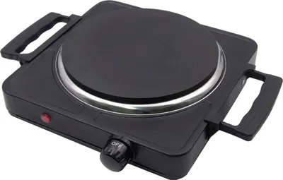 Produktbild von DESKI Kochplatte mit Tragegriffe klappbar elektrisch 1500 Watt schwarz Kochfeld