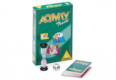 Produktbild von Piatnik Activity Reisespiel, 17.401 x 12.7 x 3.3 cm, Begriffe zeichnen, pantomimisch darstellen oder umschreiben, ohne Spielplan, für 3-16 Spieler, 45 Minuten