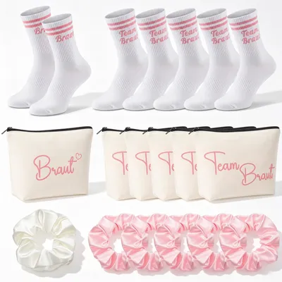 Junggesellinnen-Set 18-tlg. mit Socken, Haargummis & Taschen