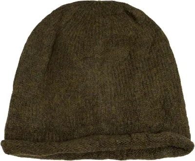 Productafbeelding van Oversized Gebreide Beanie Muts met Rolrand - Warme Uni Wintermuts