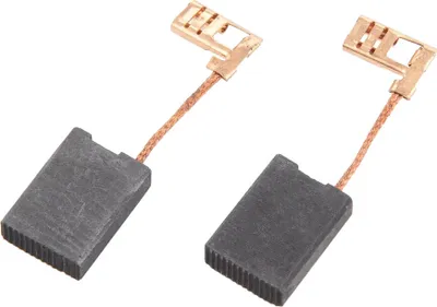 Produktbild von 2x Trade-Shop Motorkohlen Kohlebürsten 6,3mm x 16mm x 26mm kompatibel mit Dewalt DWE 4557, DWE 4559, DWE 4579, DWE 4597, DWE 4599, DW28400, DW28490