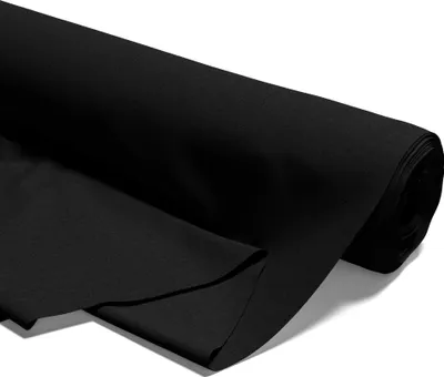Produktbild von Baumwollstoff Meterware 5 M - Stoff aus Baumwolle Stoffe zum Nähen Nähstoffe Baumwollstoffe Schwarz