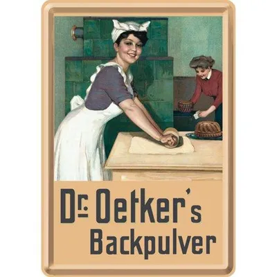 Obrázek produktu pro Nostalgic-Art - Plechová pohlednice - Tradiční značky - Dr. Oetker - Baker