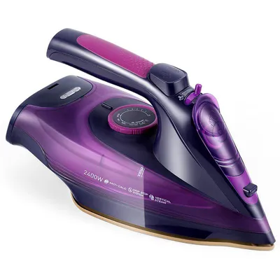 Produktbild von Dampfbügeleisen kabellos, 2400W Bügeleisen mit Keramiksohle, 360ml Wassertank, Vertikaldampf, Antikalk & Selbstreinigungsfunktion, schnelles Aufheizen