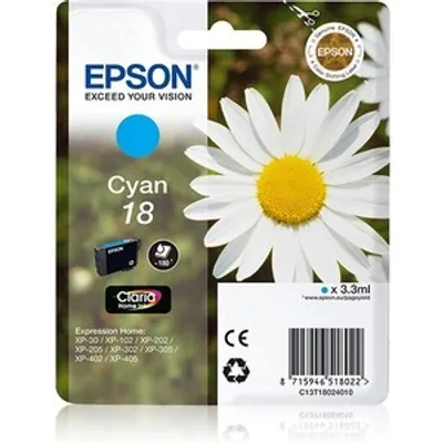 Produktbild von Epson Daisy Singlepack Cyan 18 Claria Home Ink, Cyan, 3,3 ml, 1 Stück(e), 180 Seiten
