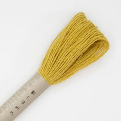 Immagine prodotto di Filo da ricamo Sashiko Olympus, in cotone, bobina, circa 20 metri, colore 5, ocra, prodotto in Giappone