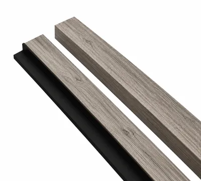 Zdjęcie produktu dla Panel ścienny dekoracyjny Lineo Beige Wood Zestaw 2 Sztuk Paneli 265x6,9 cm