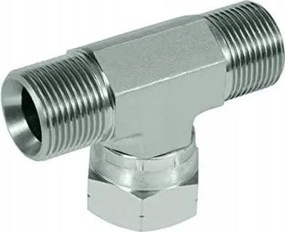 Imagen del producto de Conector de Ramificación 1/4" – Alta Presión 400 Bar | Acero Inox | Para Pintura