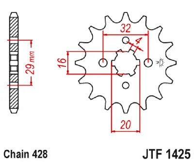 Produktbild von Ritzel 13Z 428