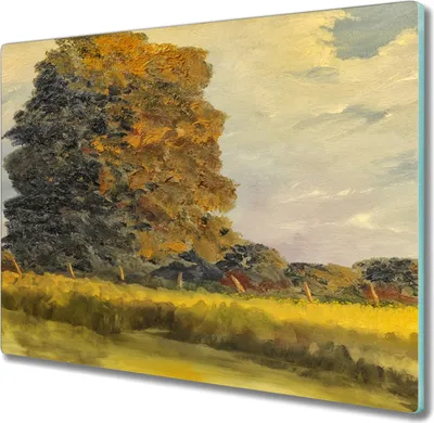 Produktbild von Coloray Schneidebrett Herdabdeckplatte 60x52 cm Kochplattenabdeckung Hackbrett Küchenbrett - Wald Natur Himmel