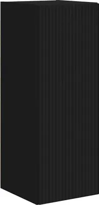 Immagine prodotto di Mobile TV da parete Nero 30 x 31 x 80 cm Legno multistrato