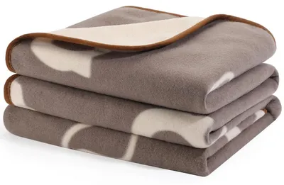 Image de Couverture imperméable pour chien, en polaire Sherpa, dimensions 152 x 127 cm, couleur marron, lavable