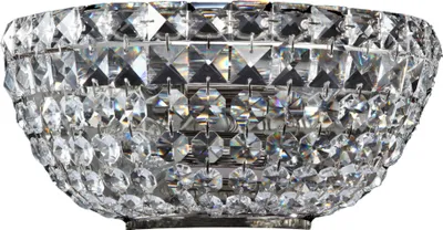 Produktbild von Maytoni BASFOR Wandleuchte E14, 2x60W, dimmbar, Kristall, Nickel, IP20