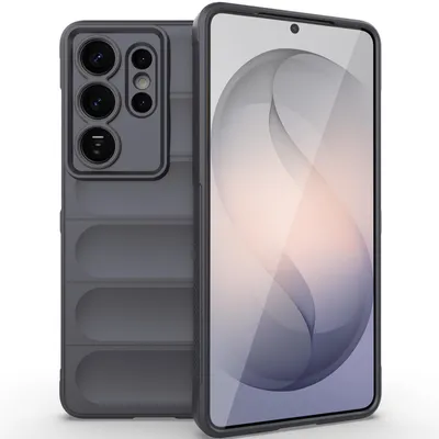 Produktbild von Handyhülle für Samsung Galaxy S26 Ultra Weich TPU Silikon Stossfest Anti-rutsch Hülle Dunkelgrau