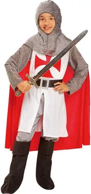 Immagine prodotto di Mamma Cavaliere Medievale Con Capo Costume Rosso 10-12 Anni Rosso 10-12 Anni
