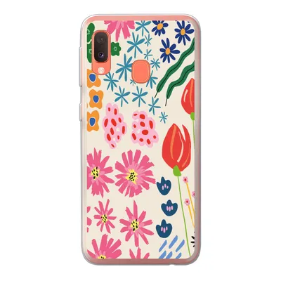 Produktbild von MuchoWow® Handyhülle Schutzhülle Hülle für Samsung Galaxy A20e Blumen - Gestaltung - Tulpe Silikon Softcase Handy Hülle - Abdeckung