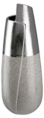 Obrázok produktu pre GILDE Keramik Vase mit Cut "Marmo" VE 2