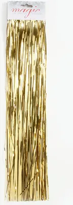 Produktbild von Lametta glatt 50cm gold