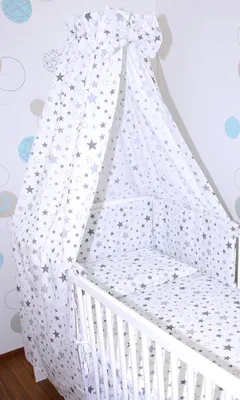 Produktbild von Vollstoff Himmel für Baby Bett Vollstoffhimmel Betthimmel - 35. Star Hell