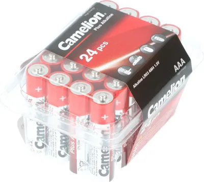 Produktbild von Camelion Plus Alkaline AAA Batterien, 24 Stück in praktischer Aufbewahrungsbox