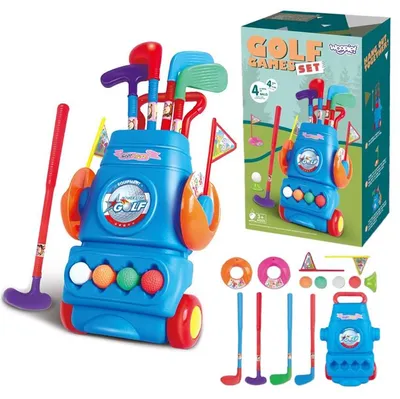 Obrázek produktu pro Golfový set Woopie + stojan na příslušenství na kolečkách