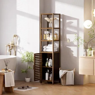 Image de Armoire de salle de bains, dimensions : 33 x 34 x 169 cm