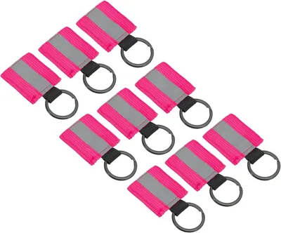 Productafbeelding van Reflecterende sleutelhangers - 9 stuks - Roze